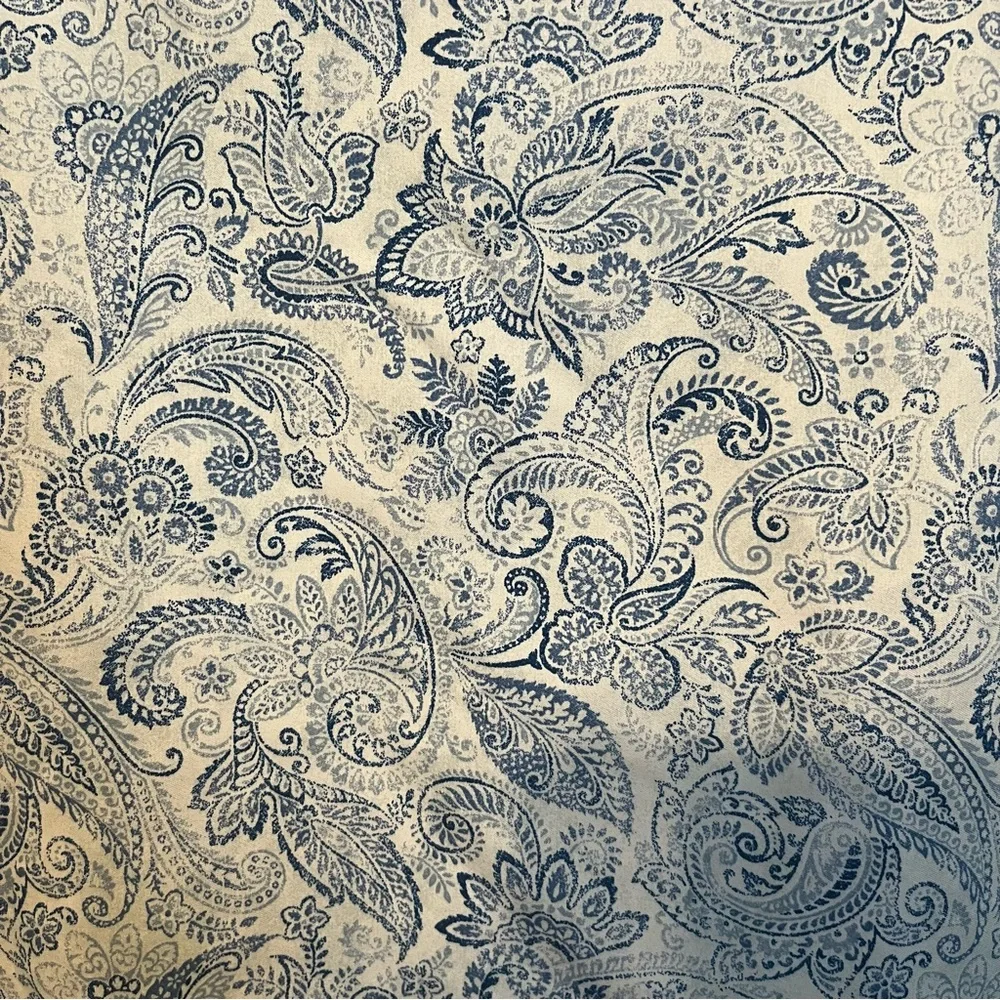Charisma pillow case ,king size , Jacobean Floral blue and white.